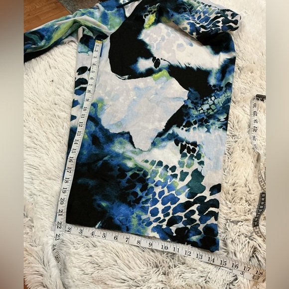 DKNY tie dye wide leg linen cropped ankle pant Women’s size 3X - Picture 5 of 10